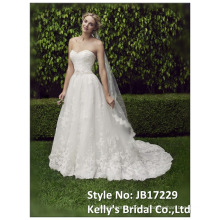 Vestido de boda nupcial cultivado apropiado elegante de la colección 2017.